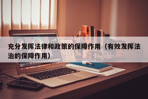 充分发挥法律和政策的保障作用(有效发挥法治的保障作用)